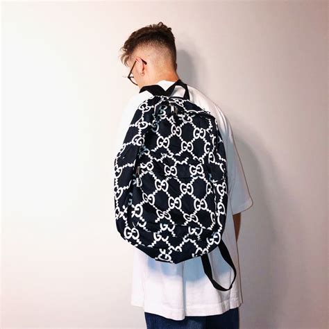 imran potato gucci backpack|Imran Potato “Oreo” Gucci Monogram Backpack Very .